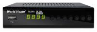 Цифровой ресивер TV World Vision, USB 2.0, HDMI, DVB-T/T2/C/IPTV, батарейки для ДУ в комплекте (приставка для телевизора)